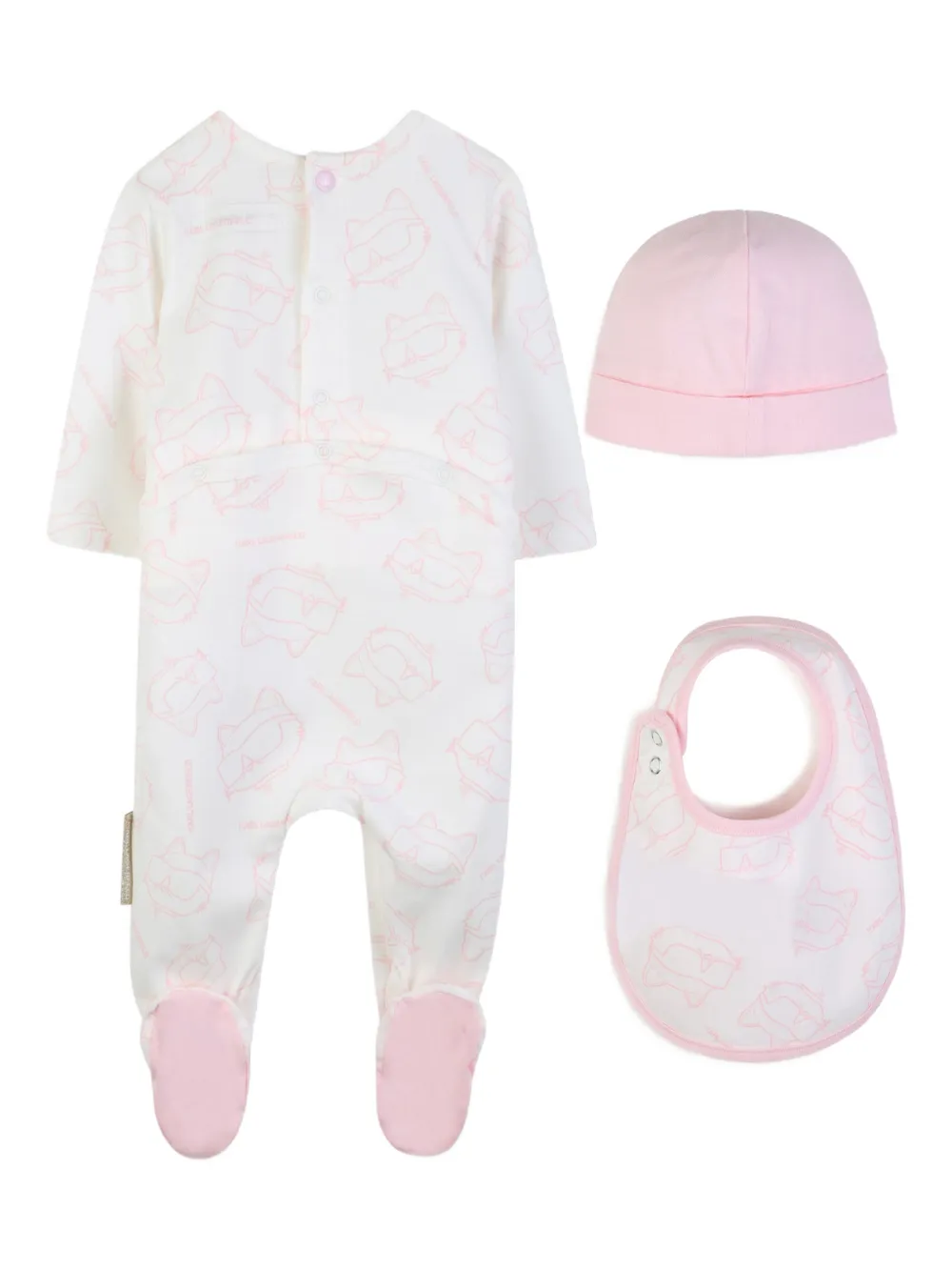  Karl Lagerfeld Kids Patterned Pyjamas - White 