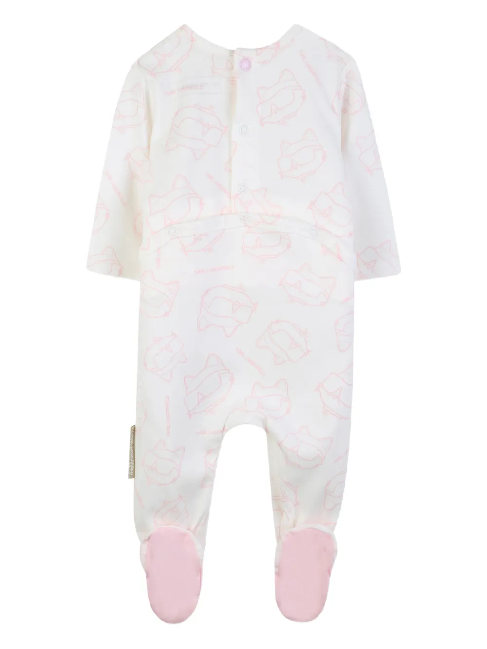 Karl Lagerfeld Kids Pyjama met patroon Wit