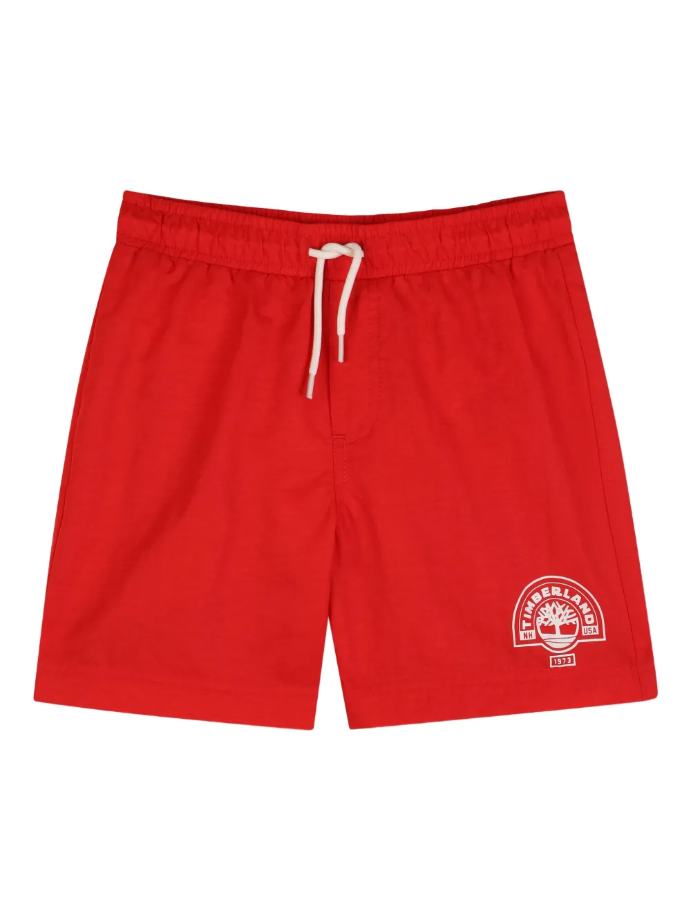 Timberland Kids logo-print swim shorts - Rosso