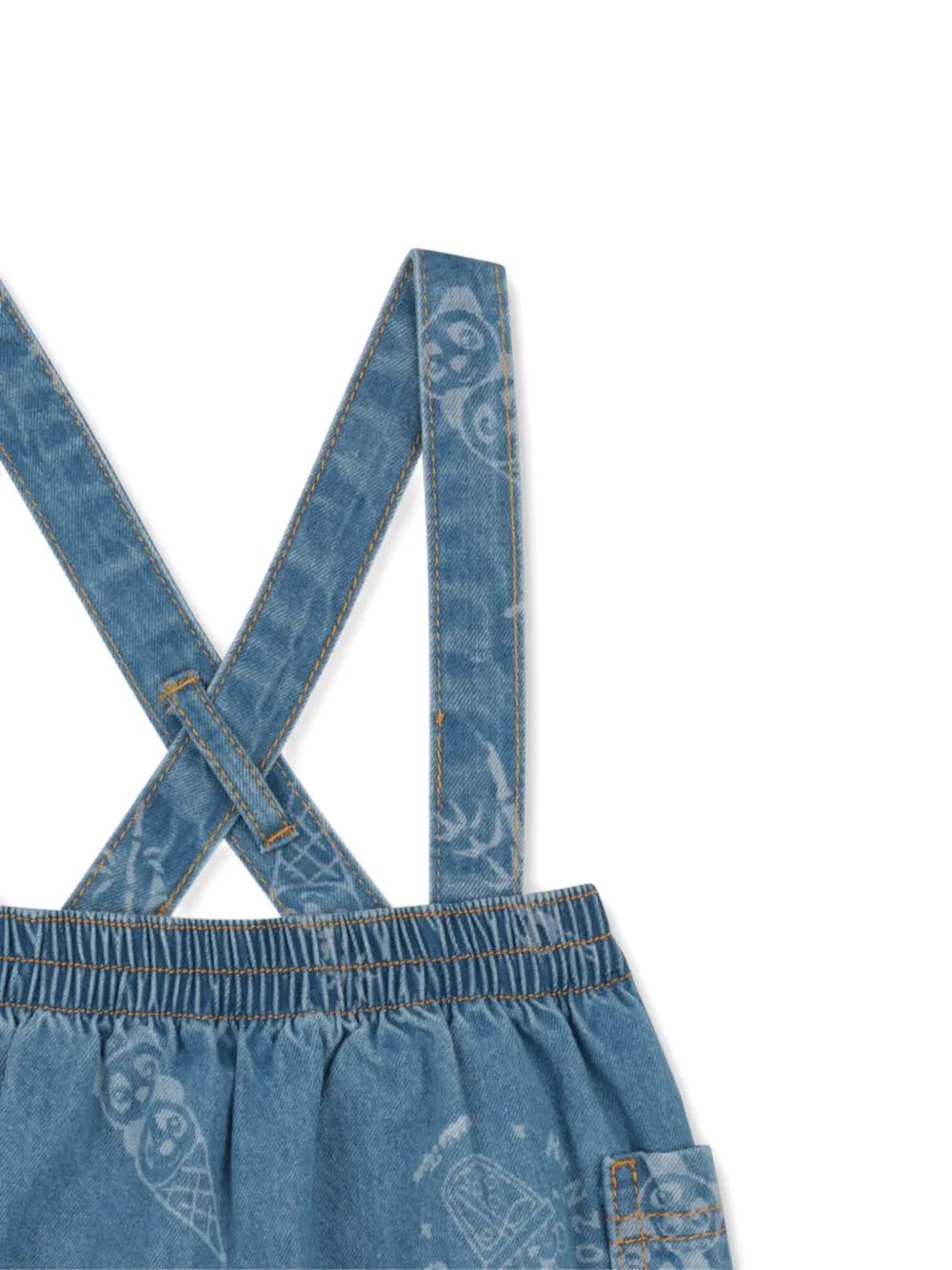 Kenzo Kids Tuinbroek met print Blauw