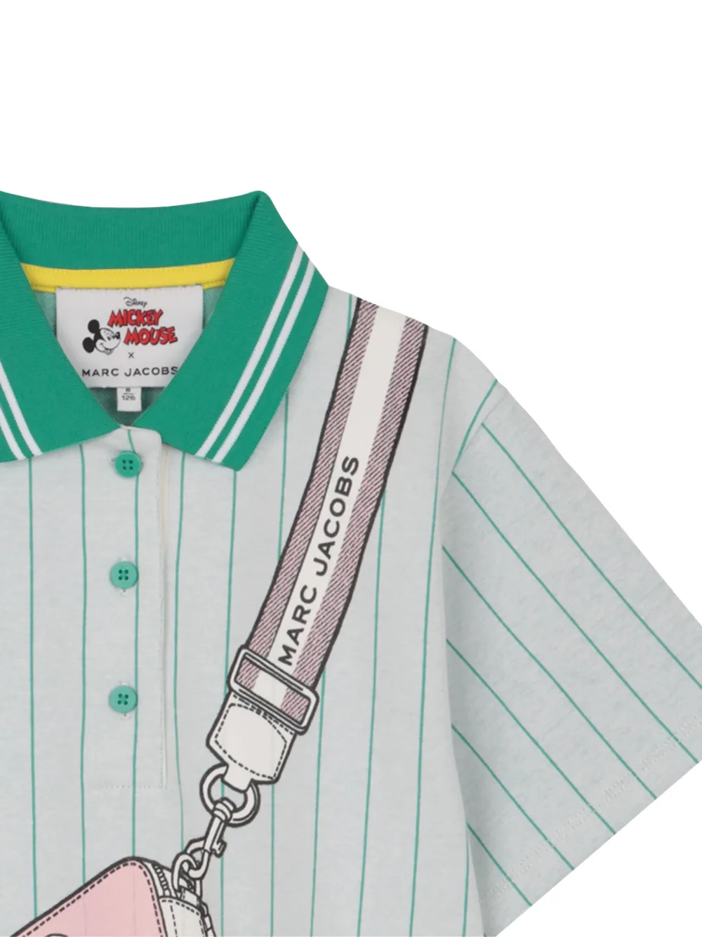 Marc Jacobs Kids x Disney jurk met gestreept patroon en ruches Grijs
