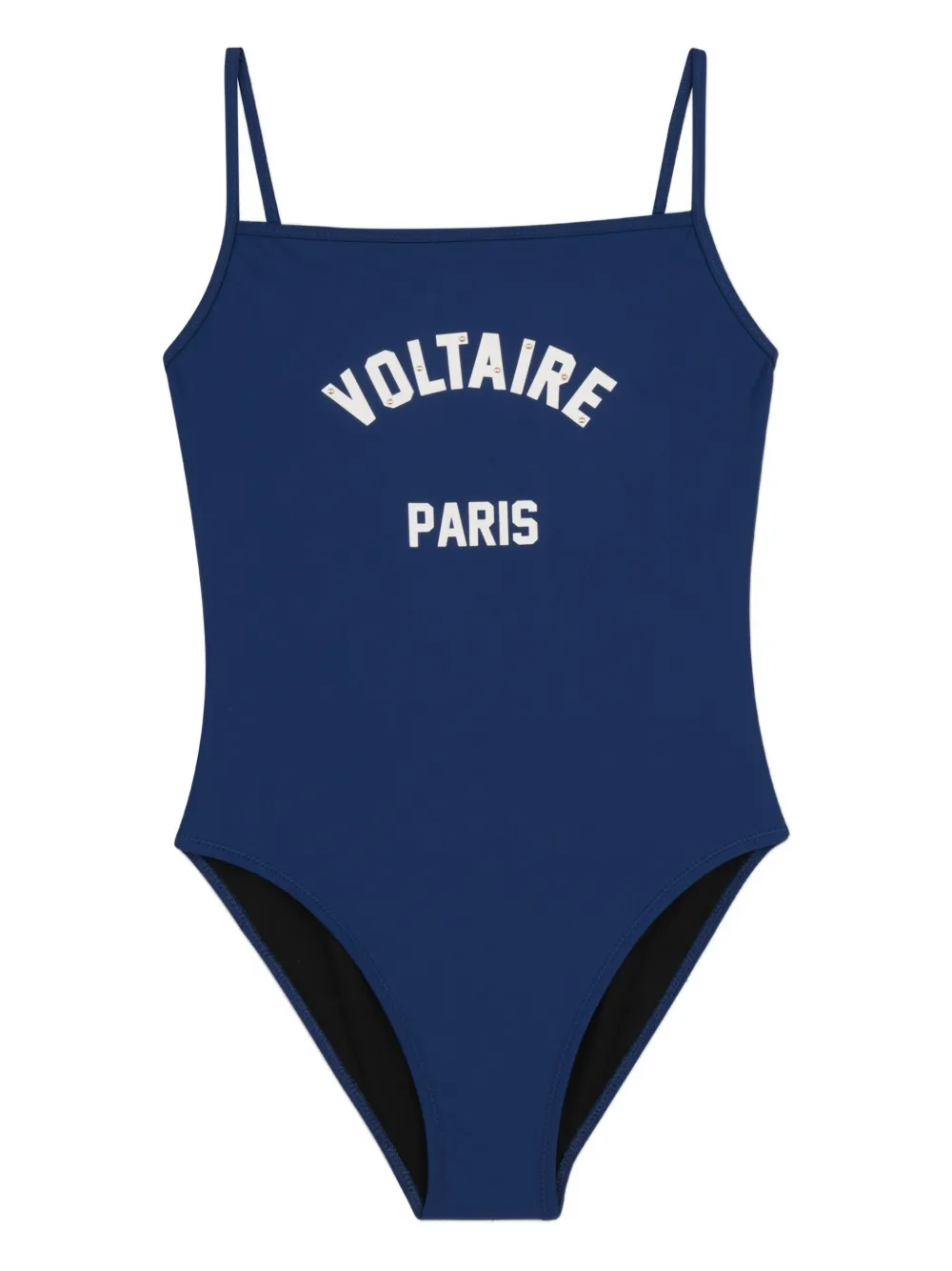 Zadig & Voltaire Kids' Lettering-print Straps Swimsuit In Blue