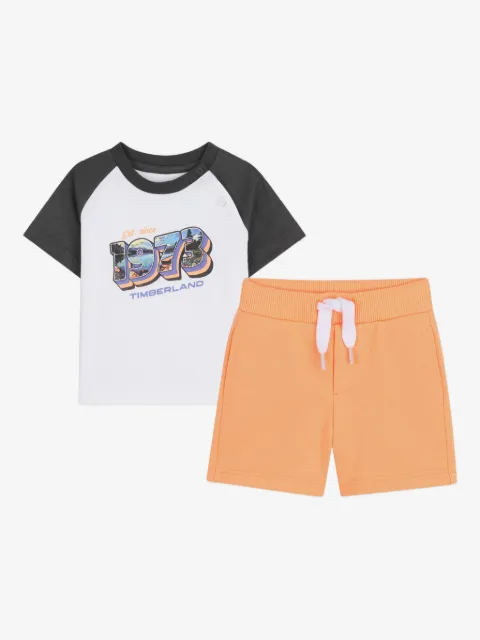 Timberland Kids graphic-print short set