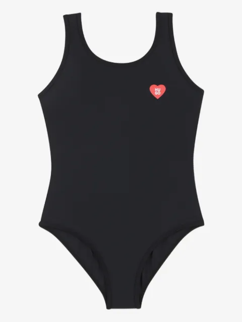 HUGO KIDS heart-logo swimsuit