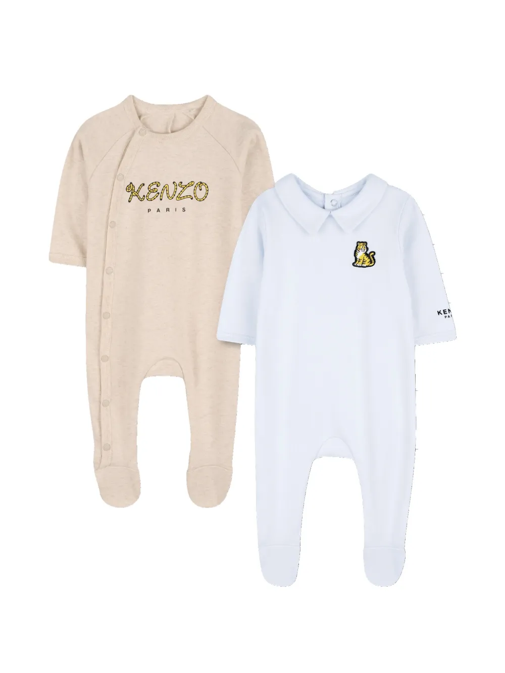 Kenzo Kids logo-print pyjamas (set of two) - Toni neutri