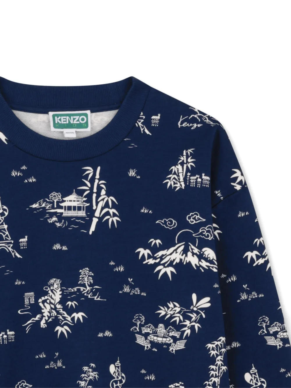  Kenzo Kids Printed Sweatshirt - Blue 