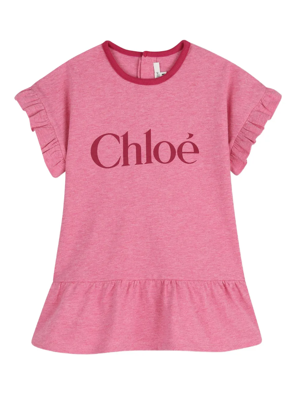 Chloé Kids Abito con ruches - Rosa