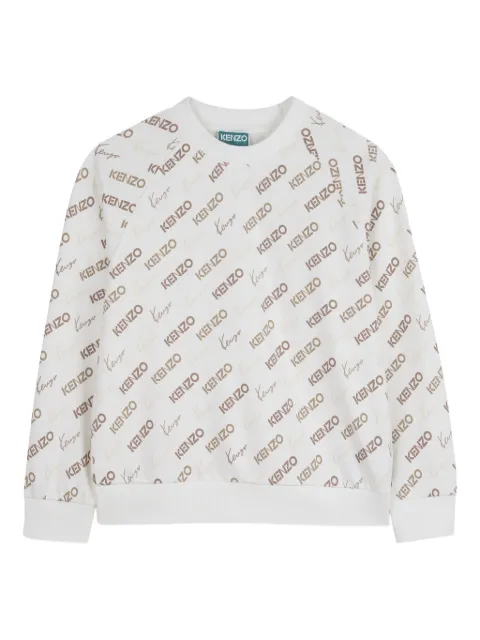 Kenzo Kids all over-logo sweatshirt