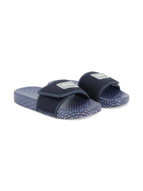 BOSS Kidswear patterned slides