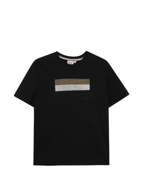 BOSS Kidswear playera con letras del logo