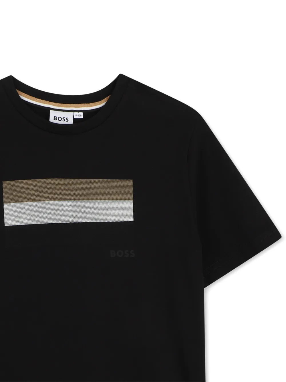 BOSS Kidswear T-shirt met logo Zwart