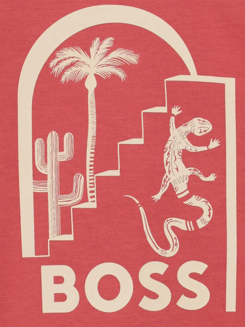  Boss Kidswear Graphic-print T-shirt - Red 