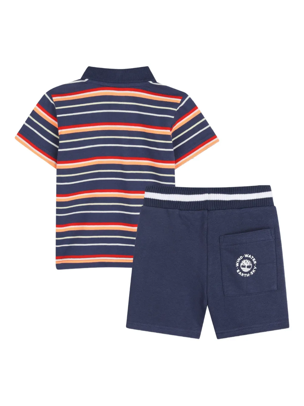 Timberland Kids Gestreepte shorts Blauw