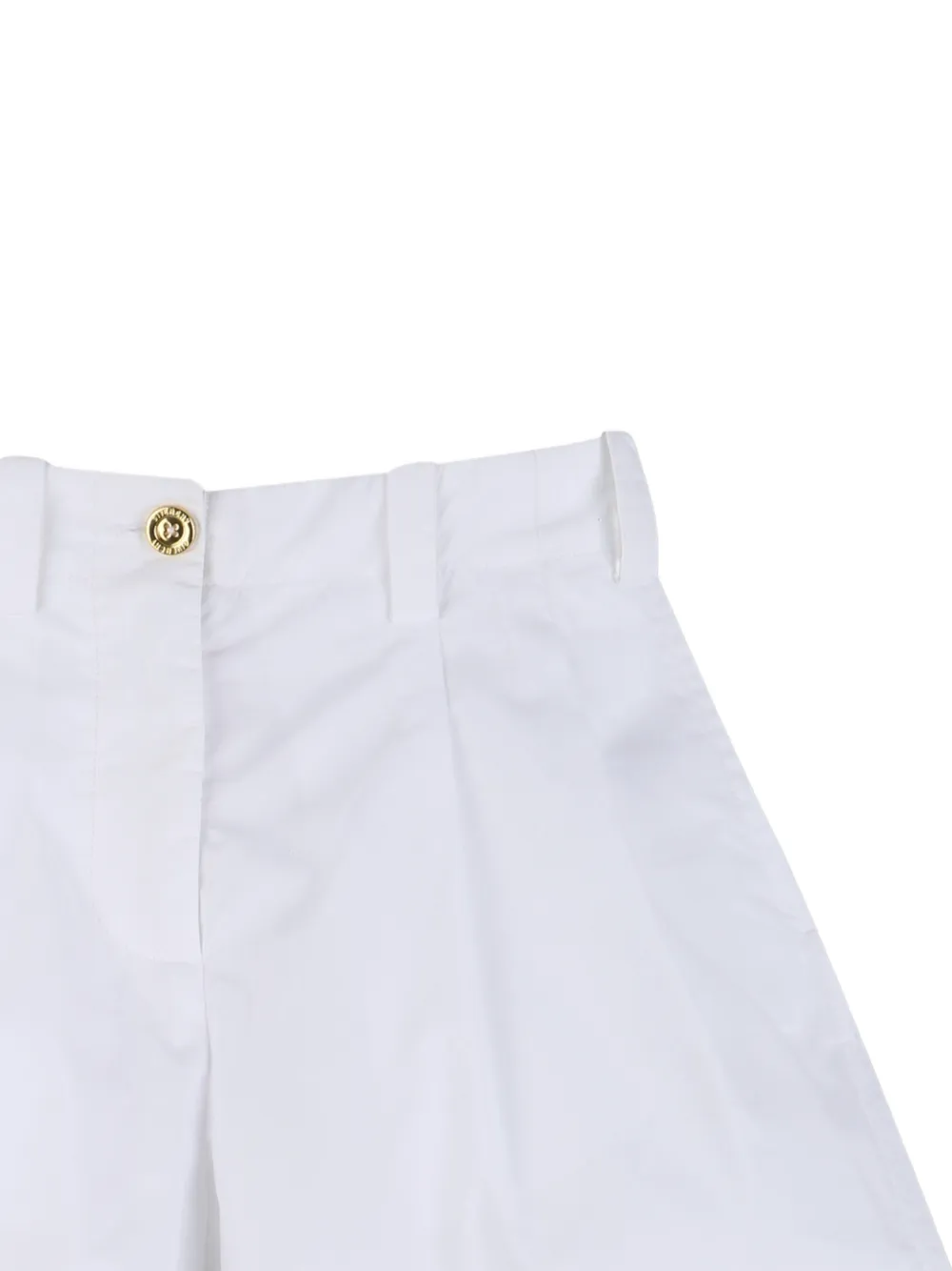  Givenchy Kids Pleated Button Shorts - White 