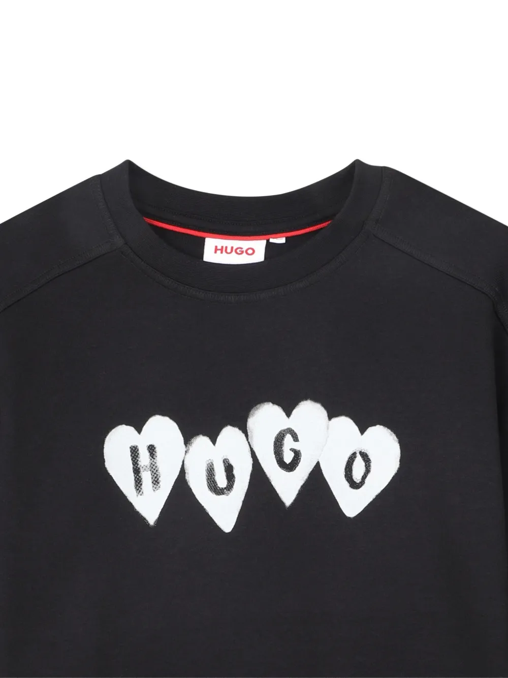 HUGO KIDS T-shirt met print Zwart
