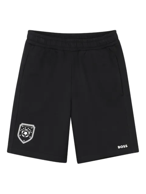 BOSS Kidswear bermudas con estampado gráfico