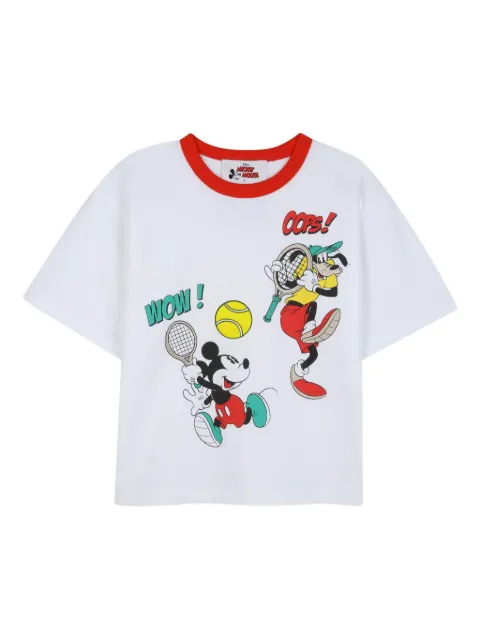 Marc Jacobs Kids x Mickey Mouse T-Shirt mit roten Besatz