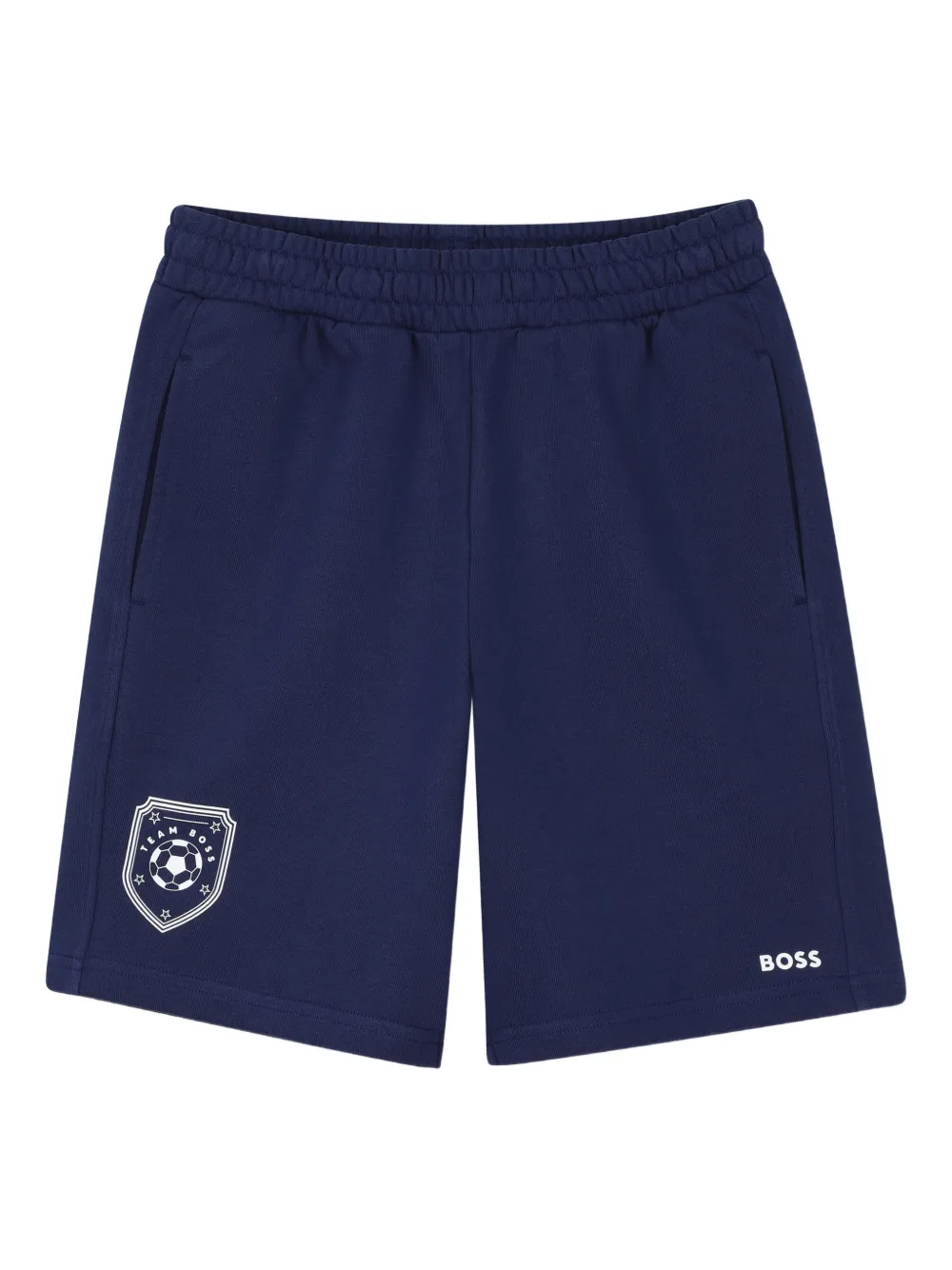 BOSS Kidswear Bermuda con logo - Blu