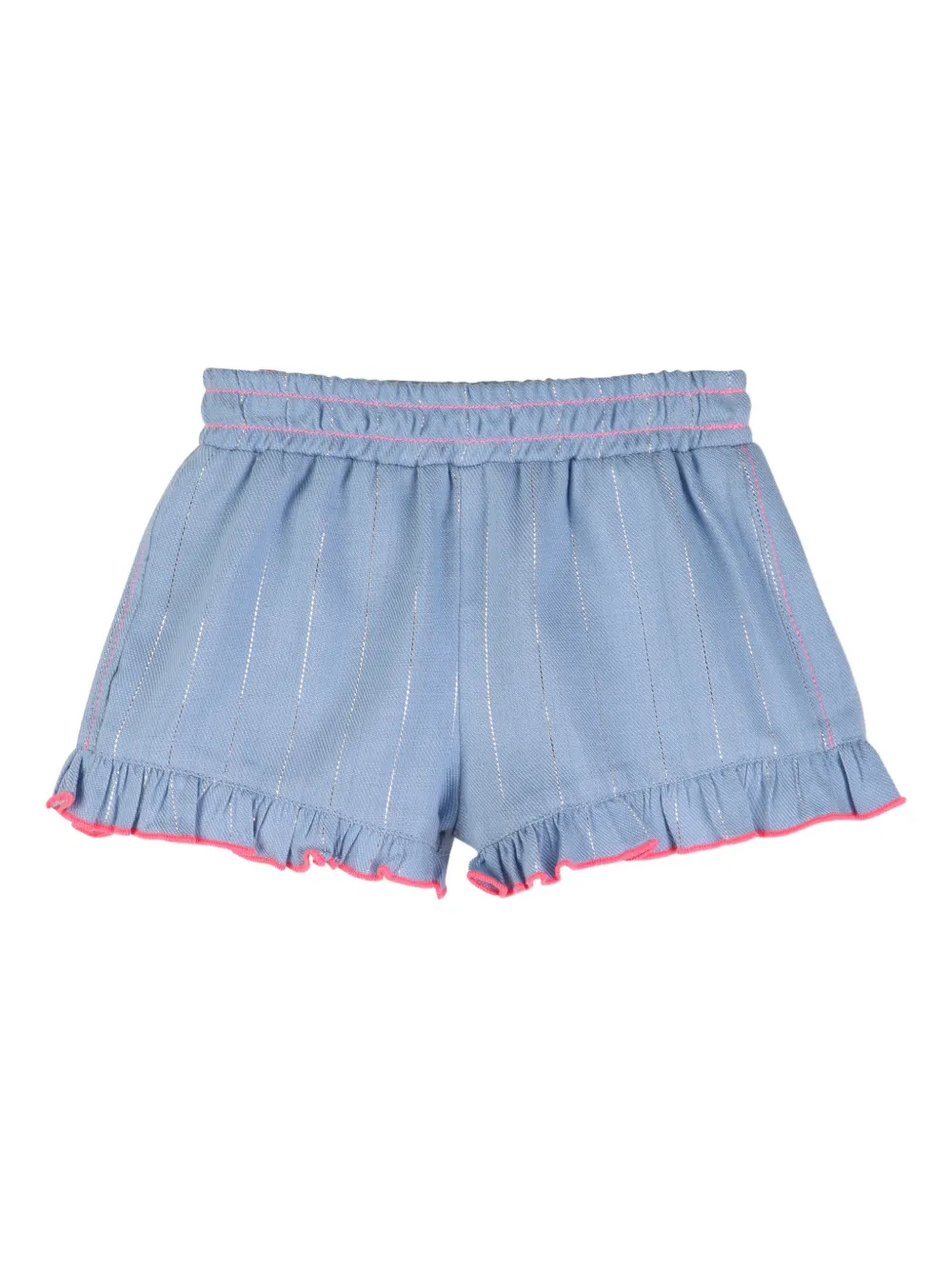 Billieblush Shorts a righe con ruches