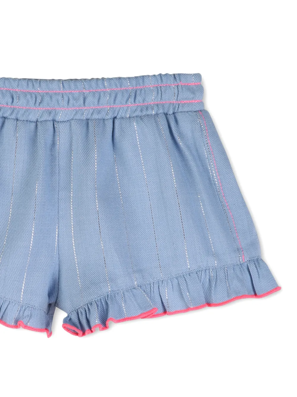  Billieblush Striped Ruffled Shorts - Blue 