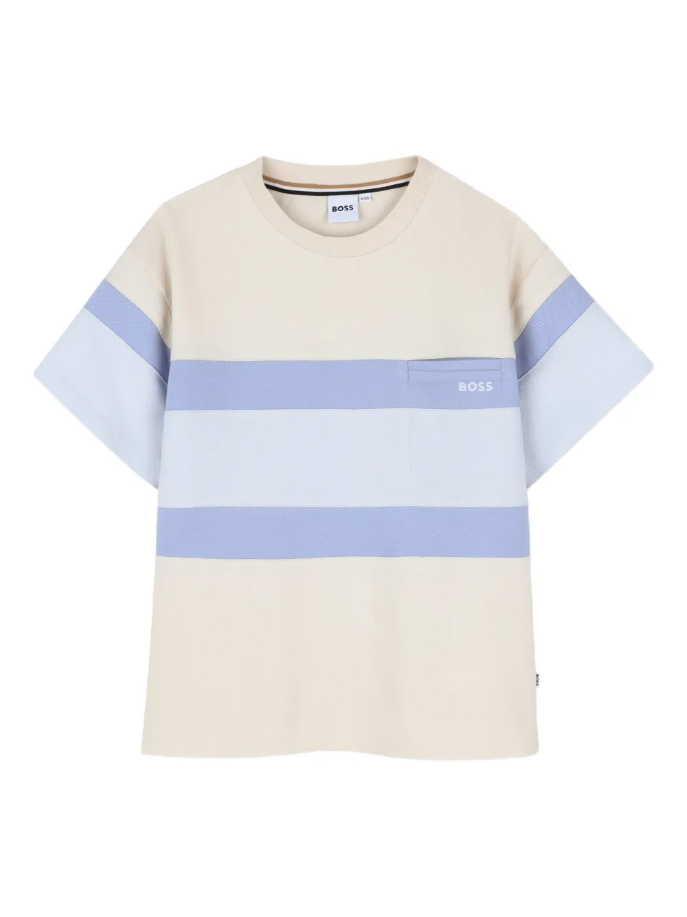BOSS Kidswear T-shirt a righe - Toni neutri