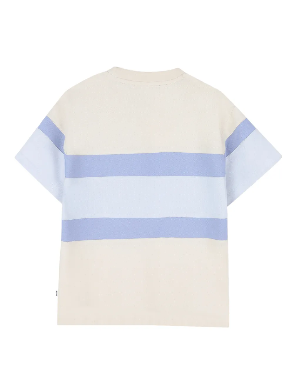 BOSS Kidswear Gestreept T-shirt met zak Beige
