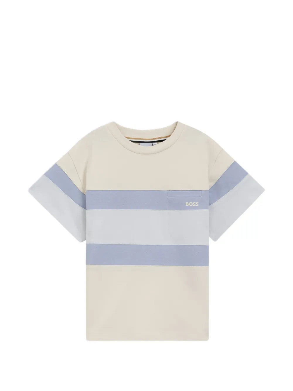 BOSS Kidswear T-shirt a righe - Toni neutri