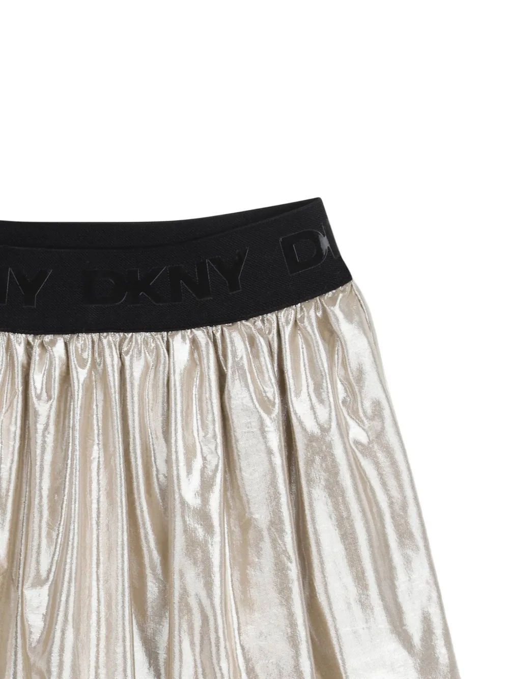  Dkny Kids Logo-waistband Skirt - Neutrals 