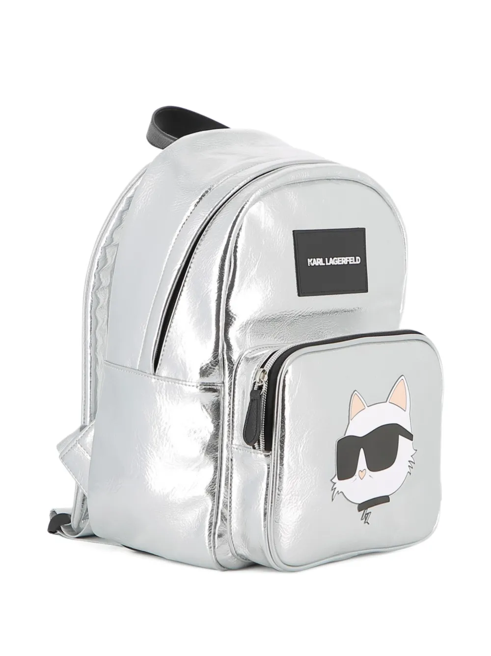 Karl Lagerfeld Kids Rugzak met cartoon print Zilver