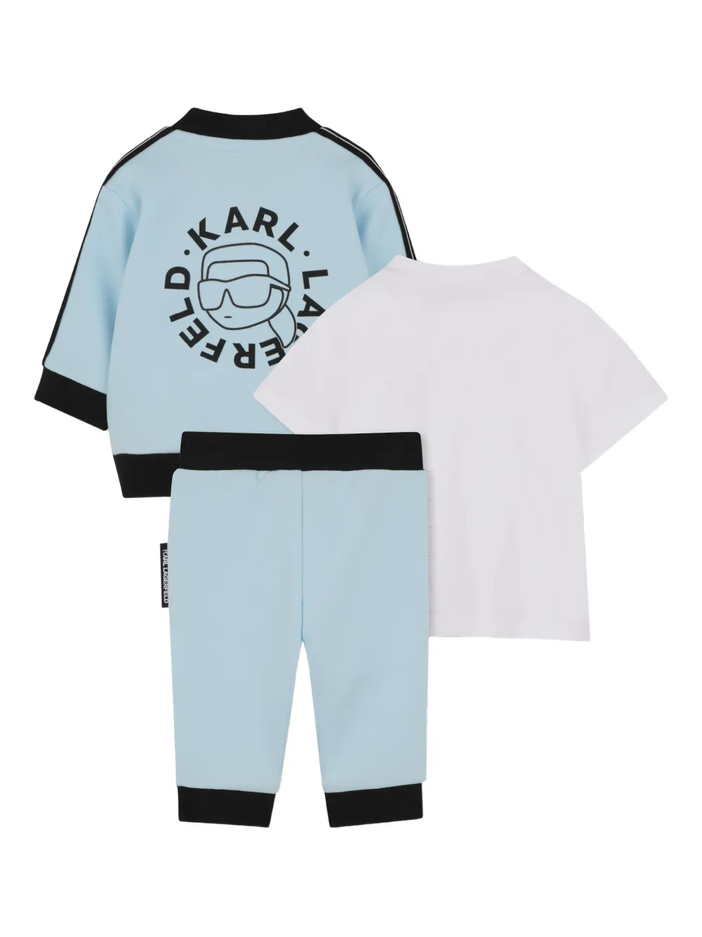 Karl Lagerfeld Kids Trainingspak met logoprint Blauw