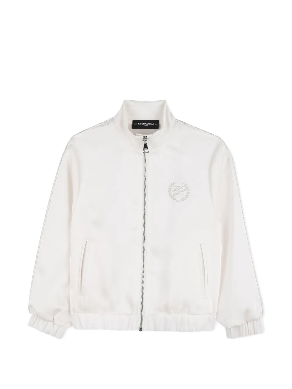 Karl Lagerfeld Kids' Logo-detail Jacket In White