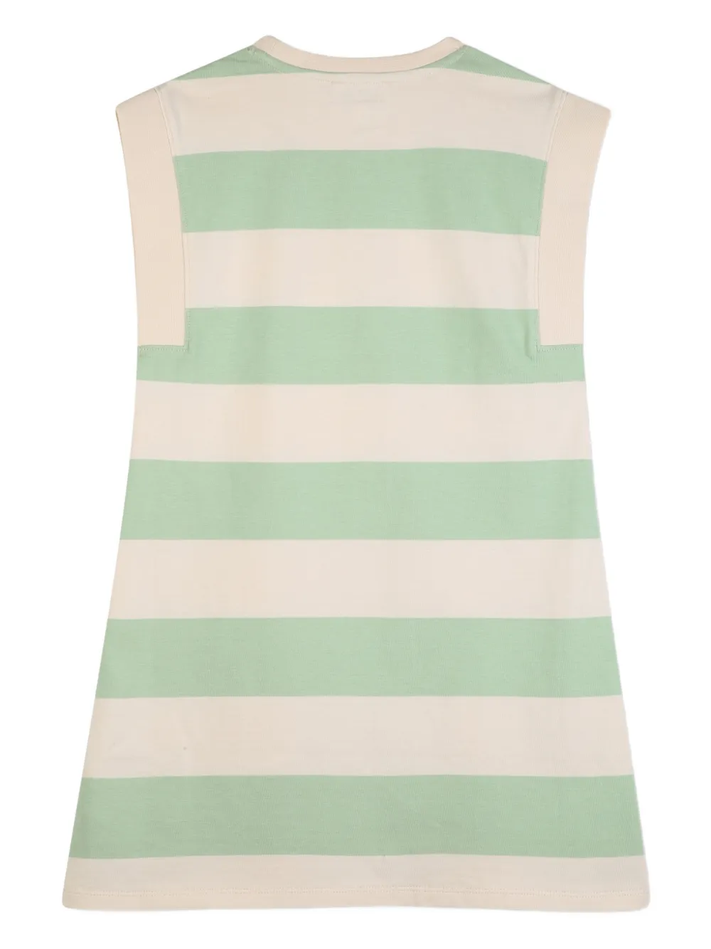 Kenzo Kids Gestreepte jurk Beige
