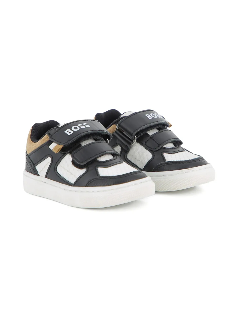 BOSS Kidswear Sneakers met klittenband Zwart
