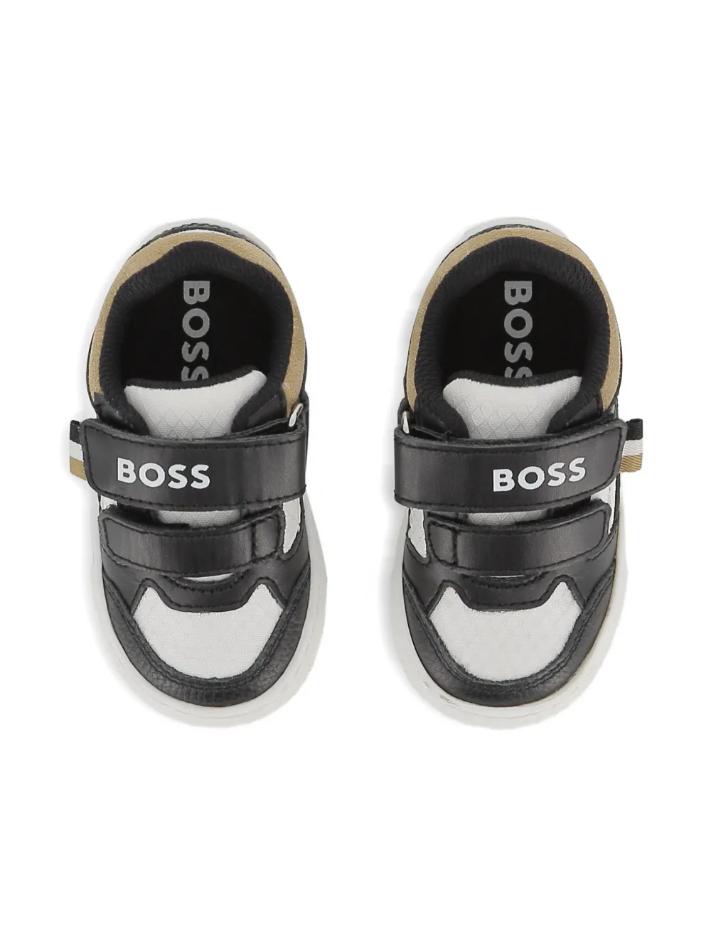 BOSS Kidswear Sneakers met klittenband Zwart