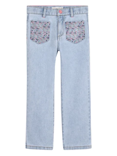 Billieblush embellished-pocket jeans
