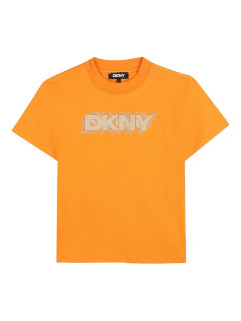 Dkny Kids playera con logo estampado