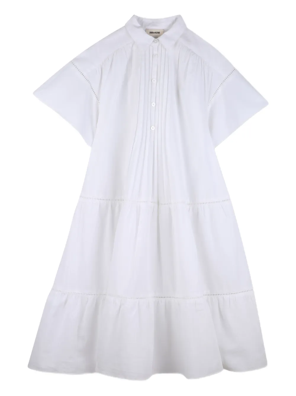 Zadig & Voltaire Kids Abito con bottoni - Bianco