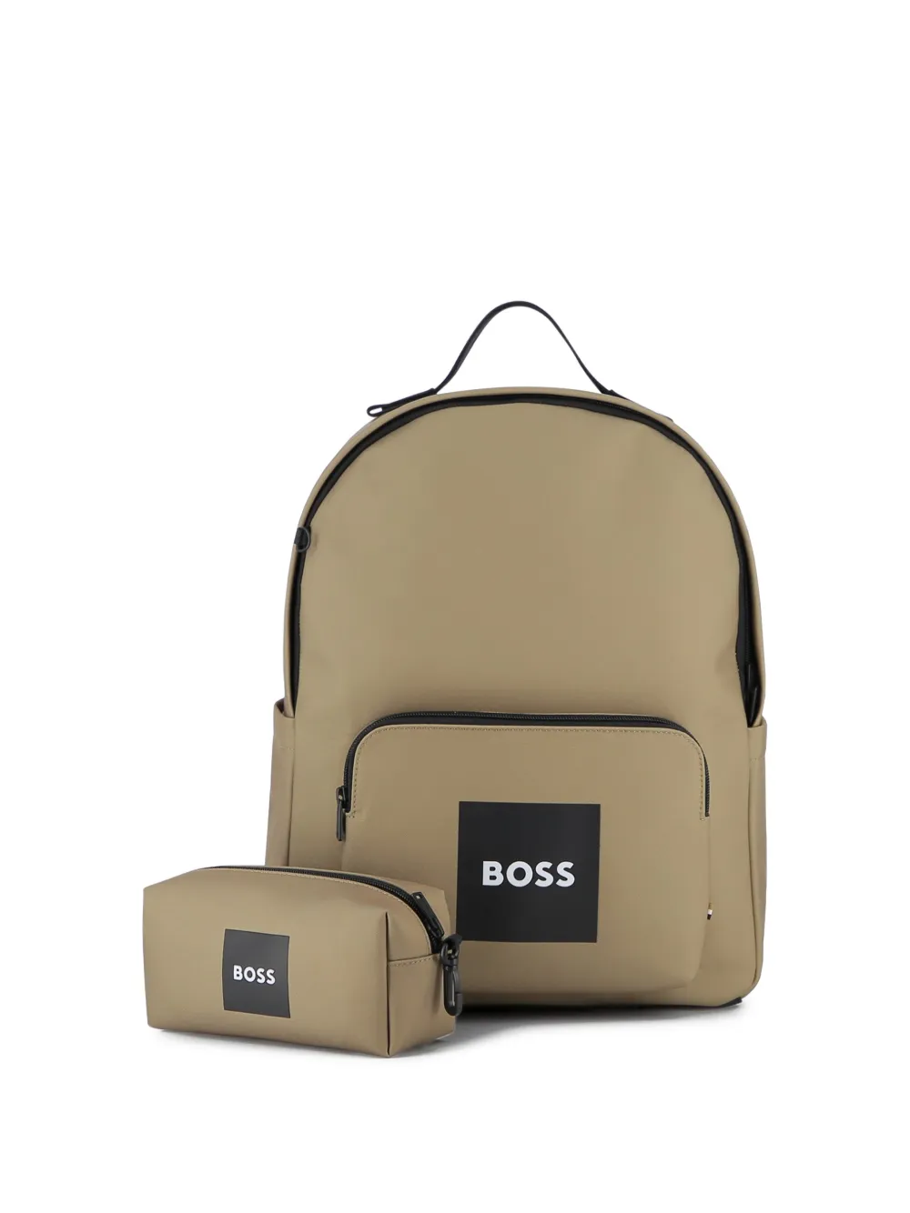 BOSS Kidswear Zaino con zip - Toni neutri