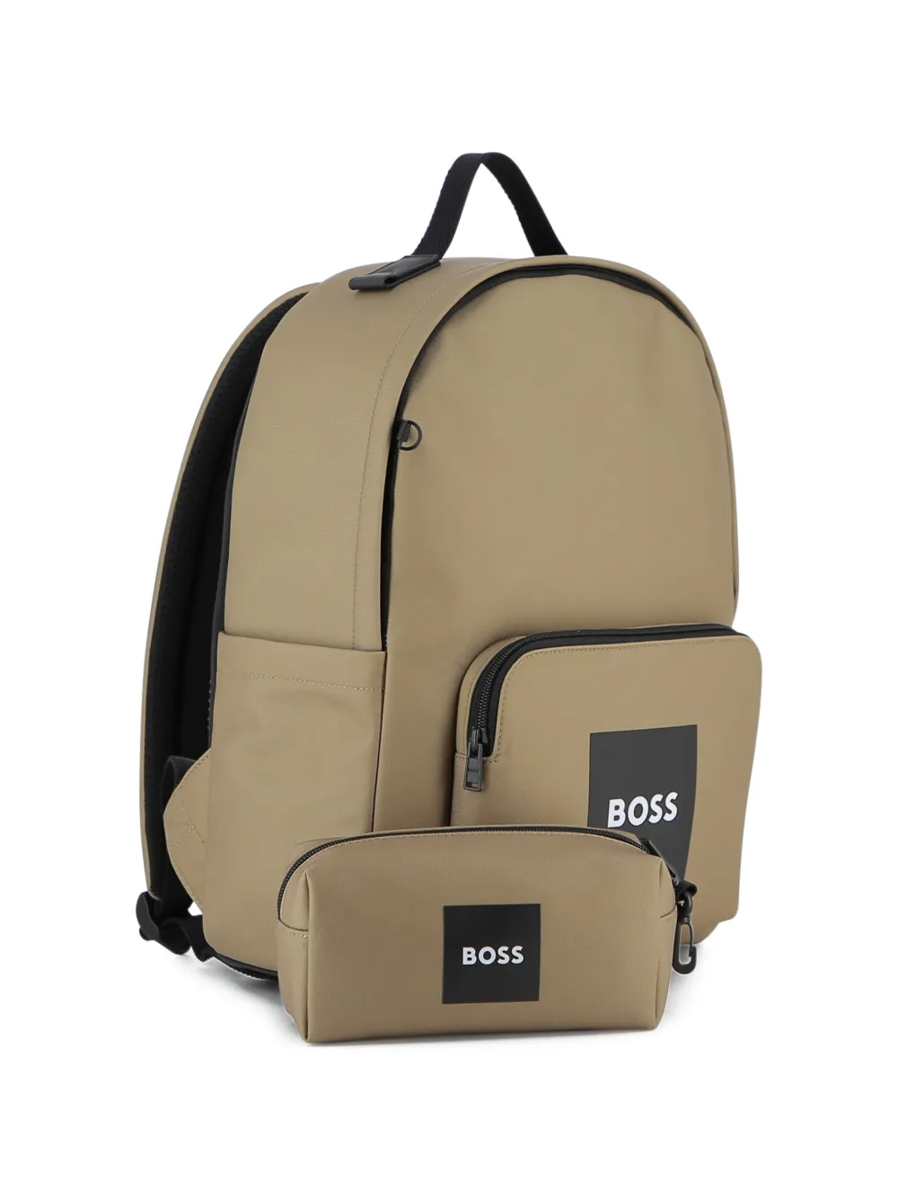  Boss Kidswear Zip Pouch Backpack - Neutrals 