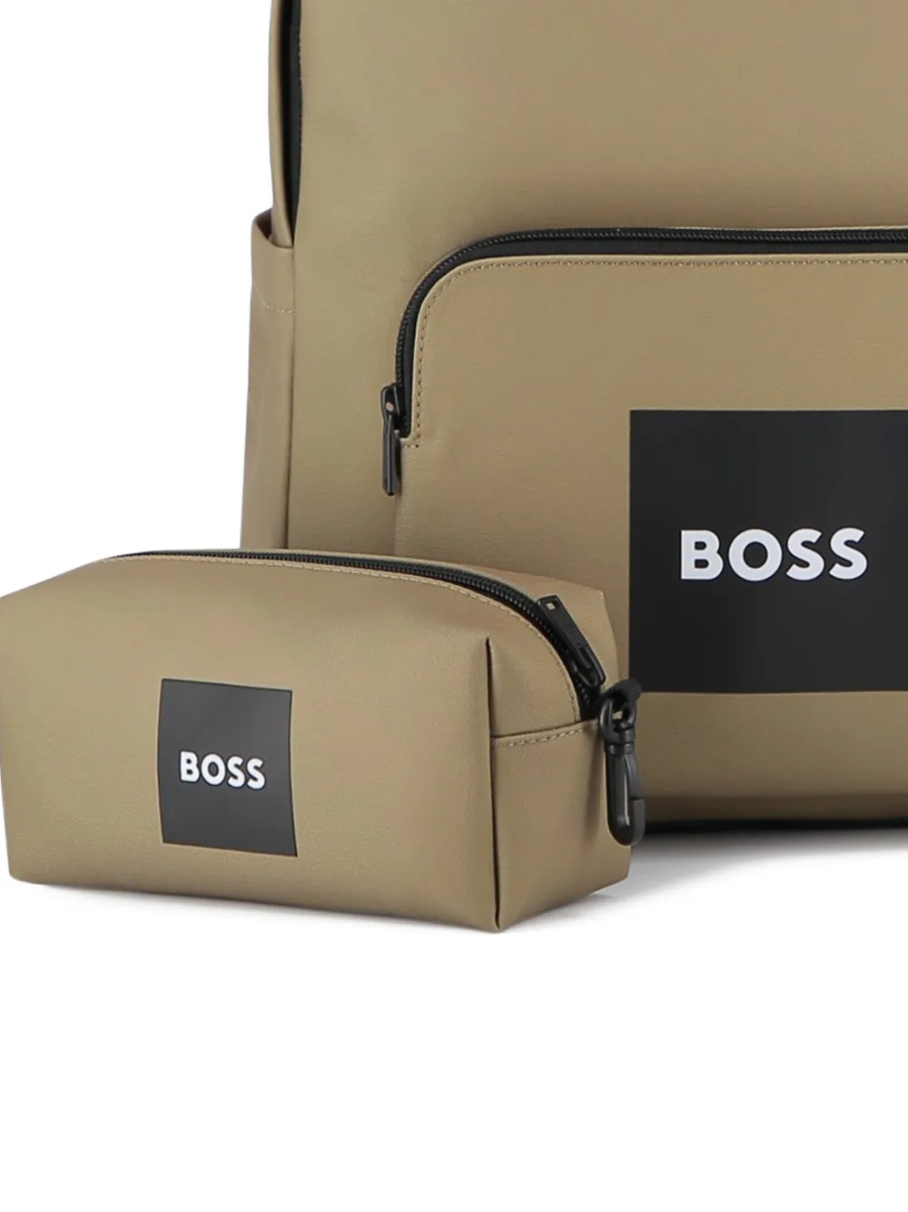 BOSS Kidswear Rugzak met rits Beige