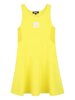 Dkny Kids logo-appliqu Midi Dress | Green | FARFETCH