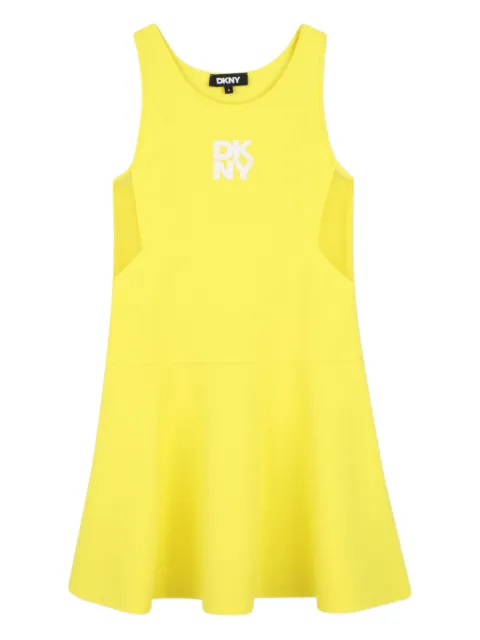Dkny Kids vestido con apliques laterales