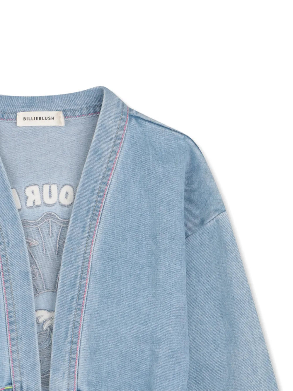  Billieblush Graphic Jacket - Blue 