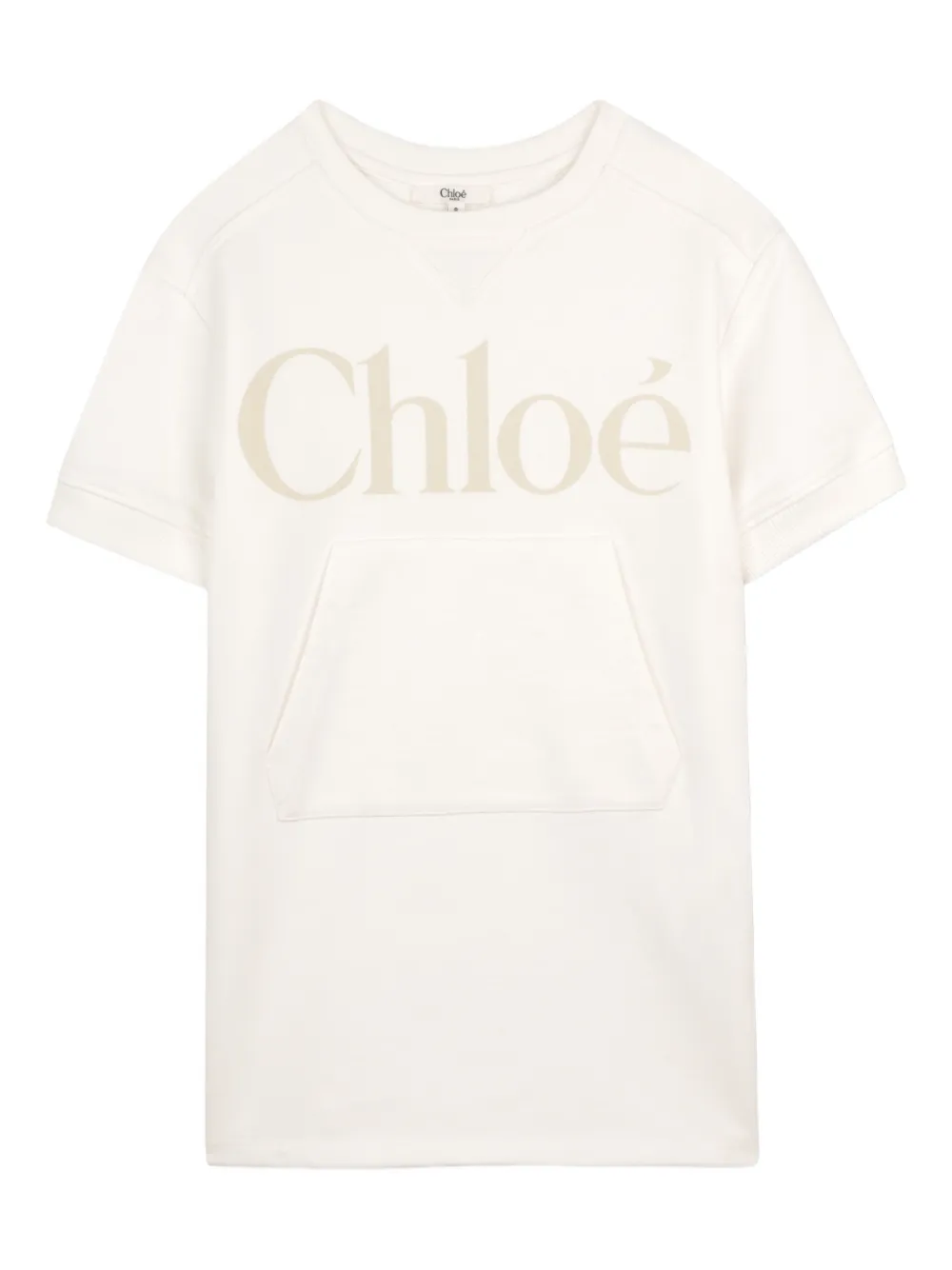 Chloé Kids pouch-pocket dress - Toni neutri