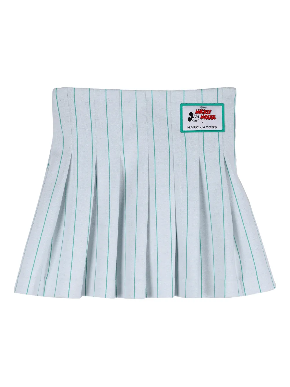 Marc Jacobs Kids x Disney Gonna plissettata a righe - Bianco