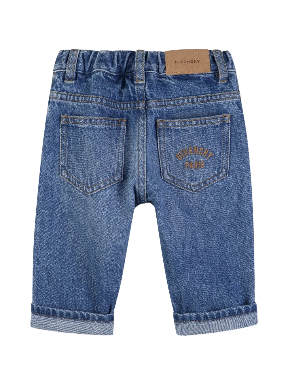  Givenchy Kids Vaqueros Con Bajos Ajustados - Azul 