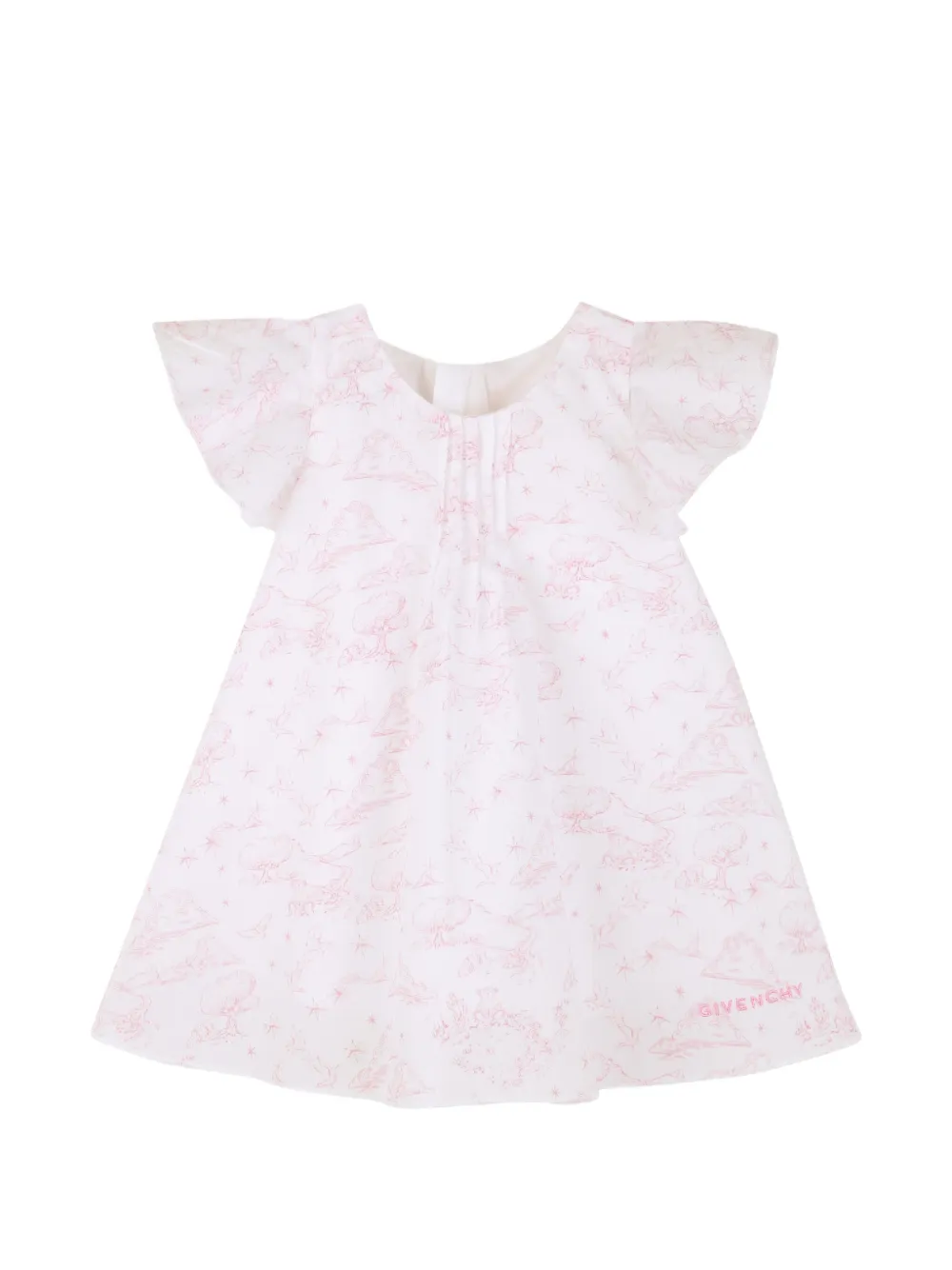 Givenchy Kids Ruffled Dress - White 