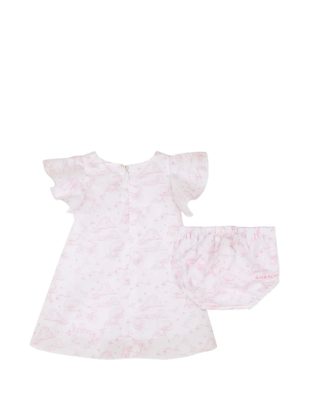  Givenchy Kids Ruffled Dress - White 