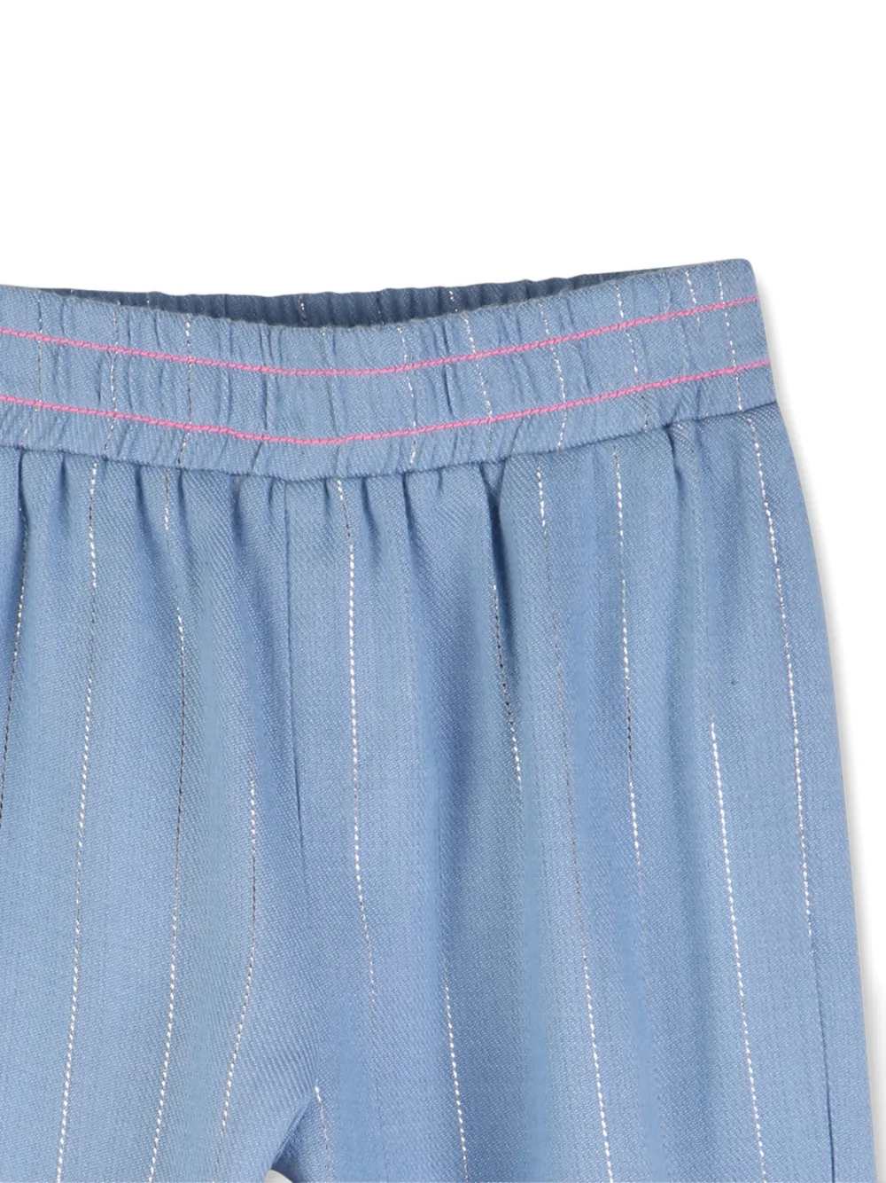  Billieblush Metallic-striped Trousers - Blue 