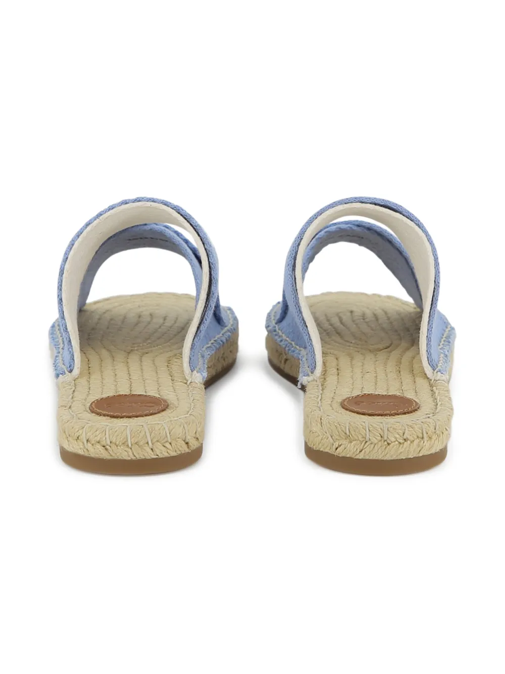 Chloé Kids Sandalen met logoband Blauw